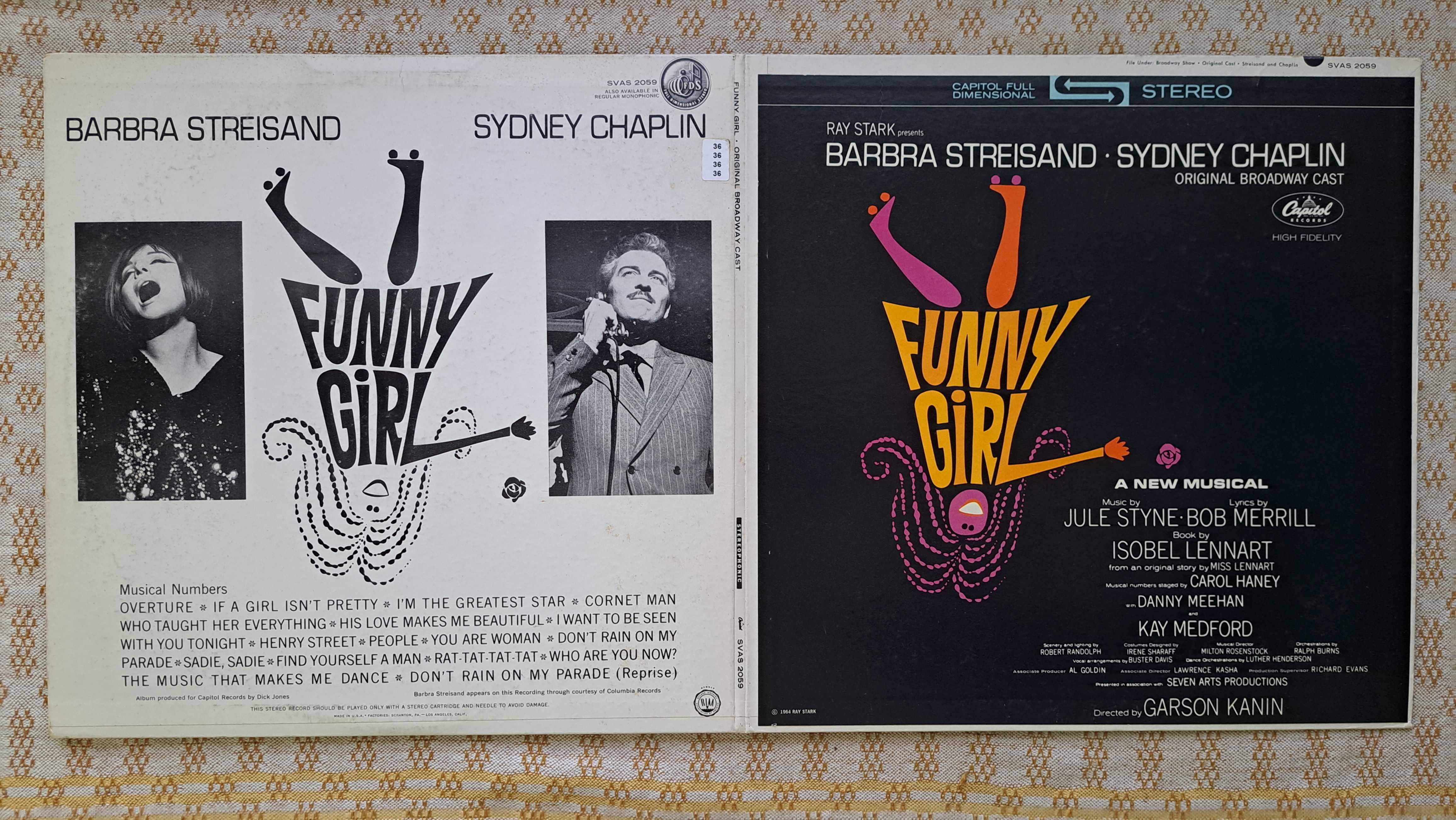 Barbra Streisand Funny Girl (Original Broadway Cast) 1964 US (EX/NM)