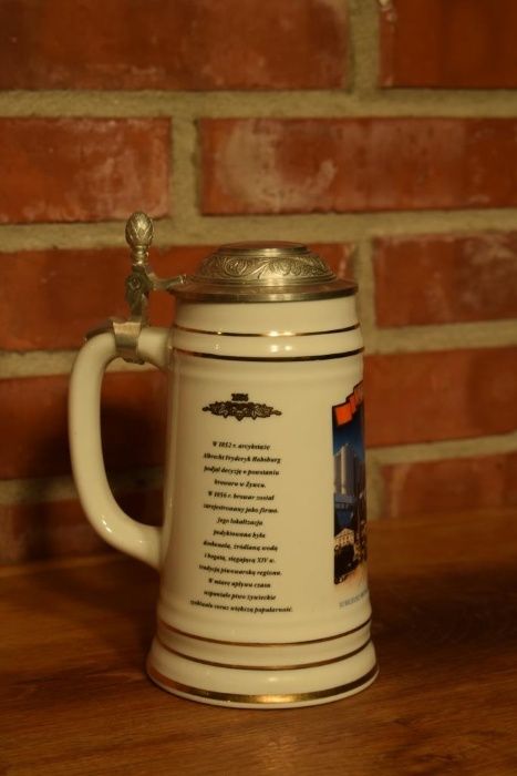 Kufel kolekcjonerski Żywiec, antyk