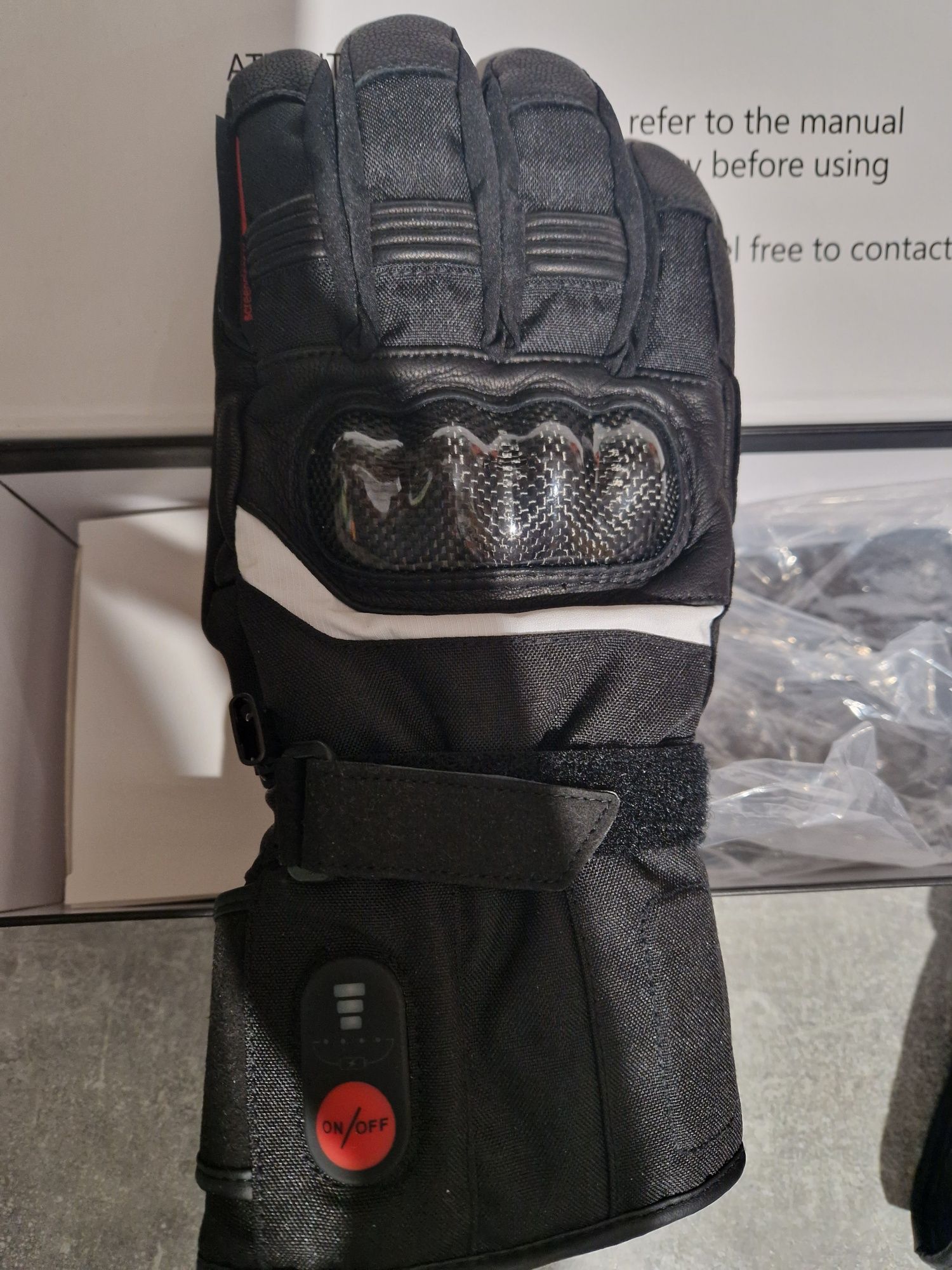 Rękawice motocyklowe podgrzewane