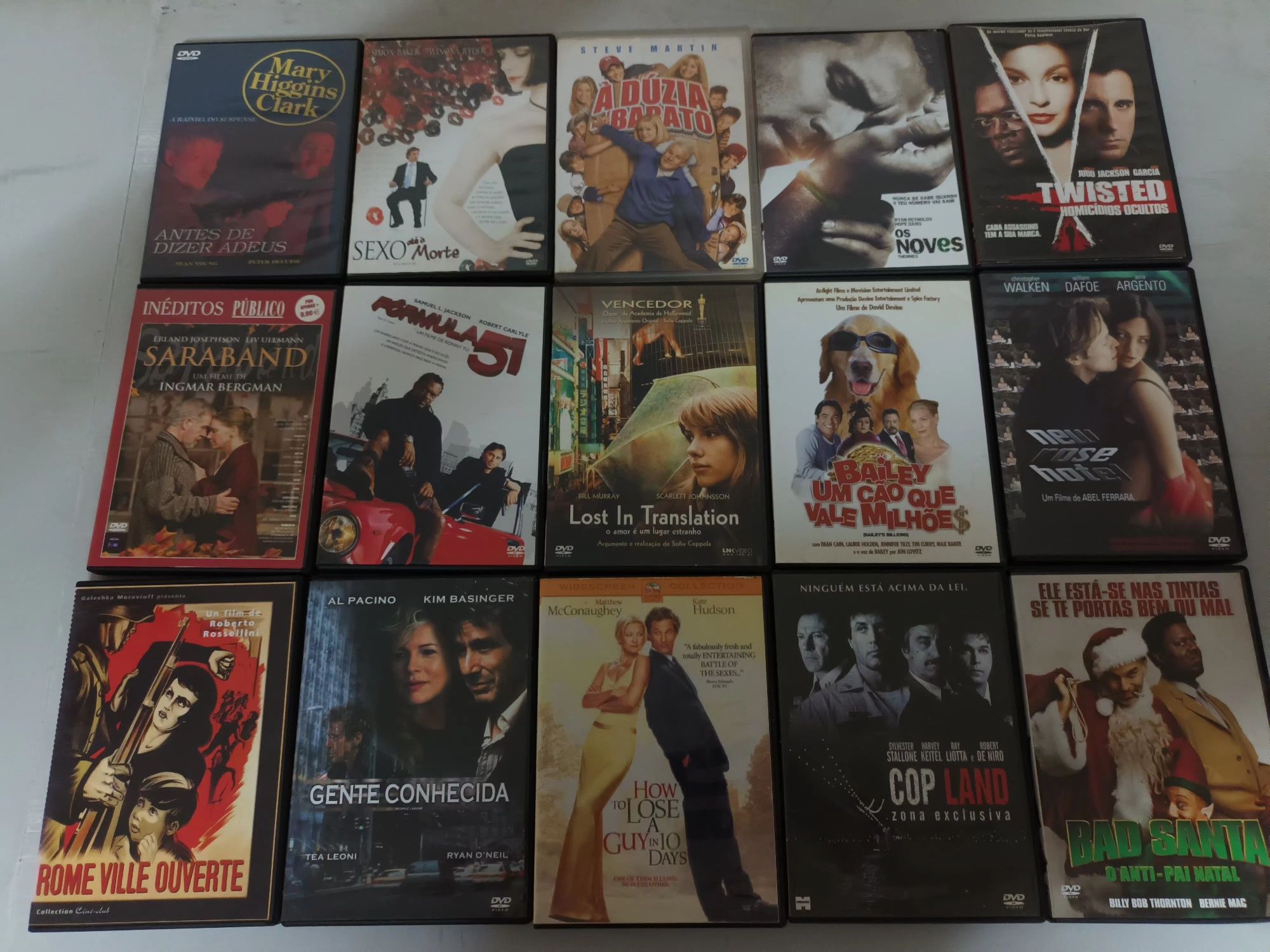 DVD'S de filmes, lotes de 45 filmes este é o lote n. 2