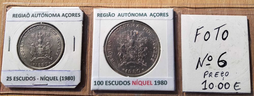 8 Séries de Moedas comemorativas portuguesas