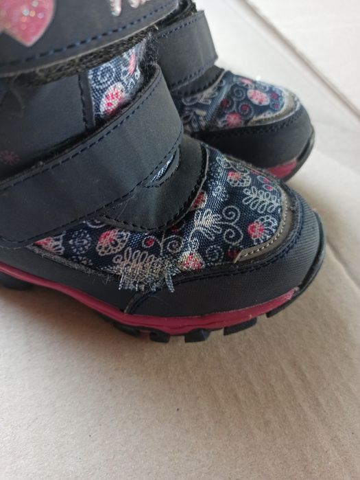 Зимние термо ботинки сапожки на девочку сноубутсы ботінки зимові