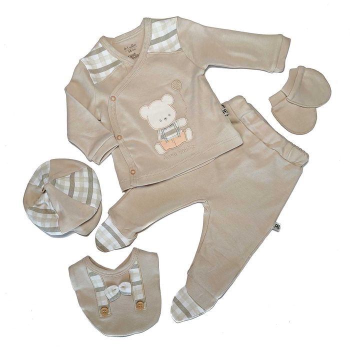 Komplet niemowlęcy dżentelmen 100% BAWEŁNA Narodziny