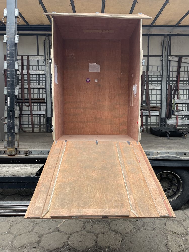 Szafa skrzynia transportowa drewniana mocna solidna