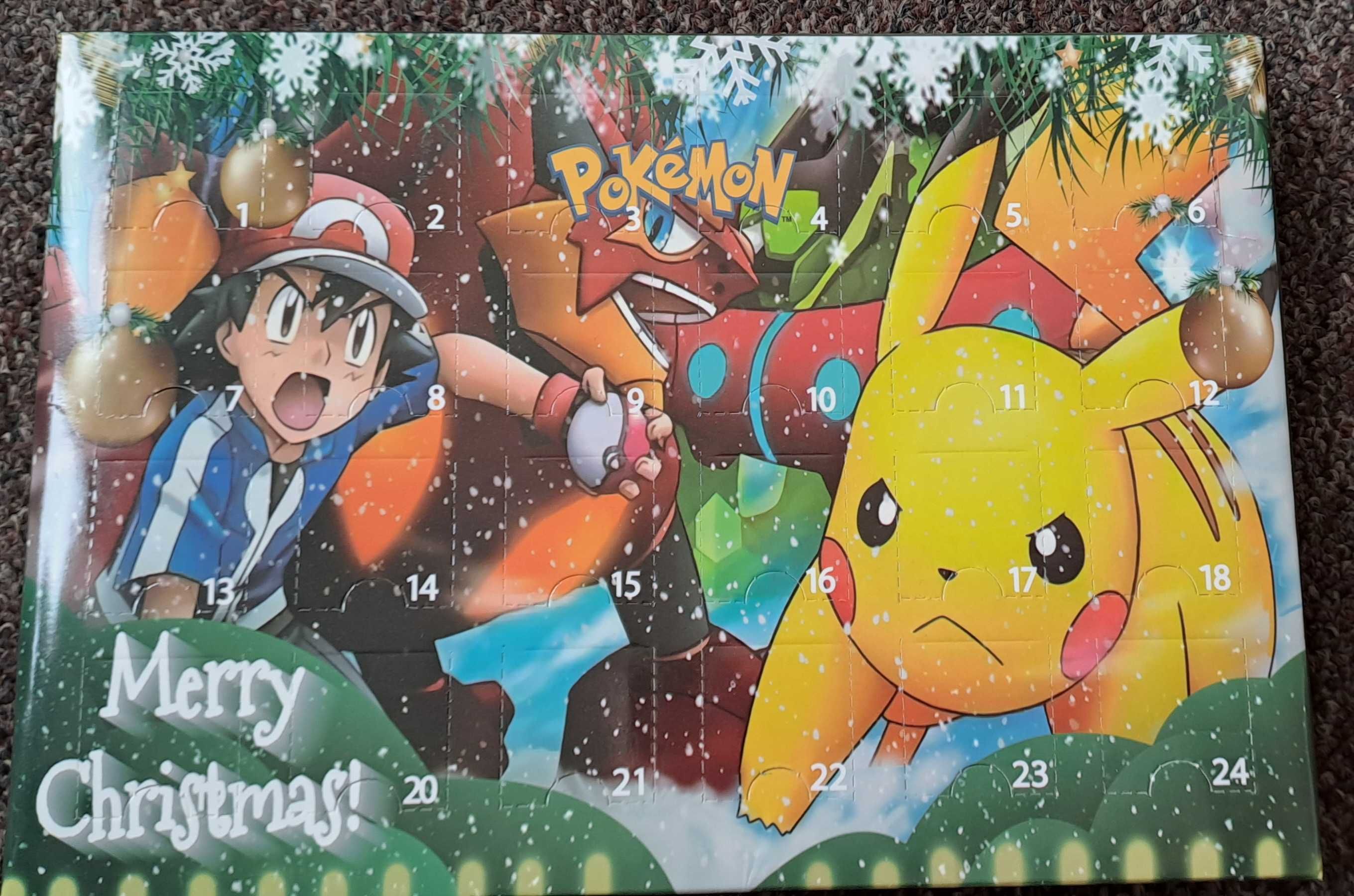 Kalendarz adwentowy pokemon Ash Pikachu 24 szt. Zestaw