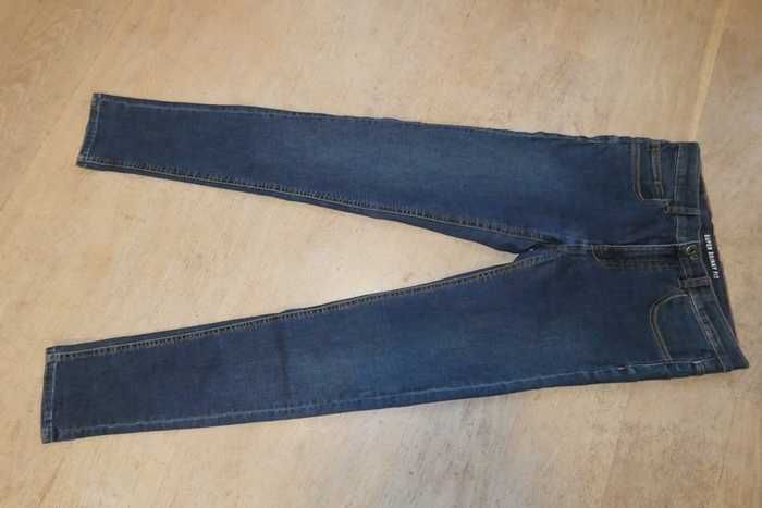 Spodnie dżinsowe granatowe super skinny fit; r.164cm; 13-14l; ZARA