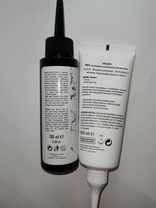 Nowy zestaw kosmetyków do włosów peeling odżywka wcierka Ziaja Jantar
