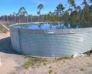 Reservatório de Água (104m3 / chapas de aço galvanizado)