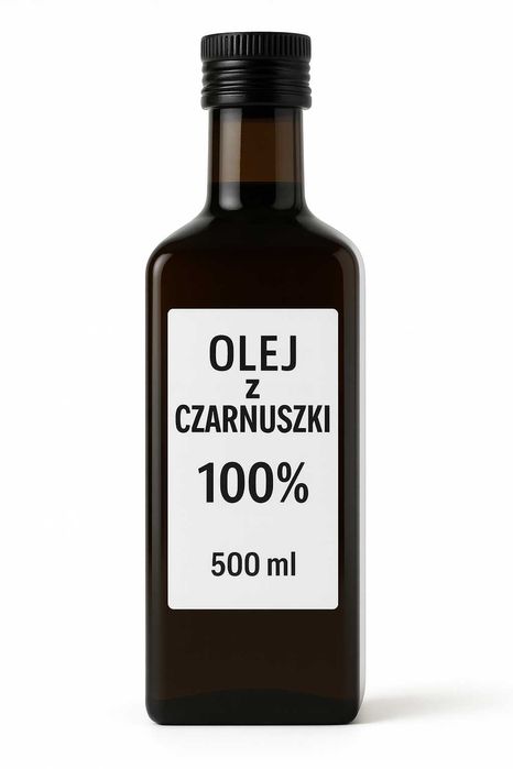 Olej z Czarnuszki 500 ml świeży tłoczony na zimno 100% naturalny
