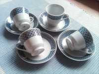 Conjunto de 4 chavenas pocelana vidrada cafe ou chá