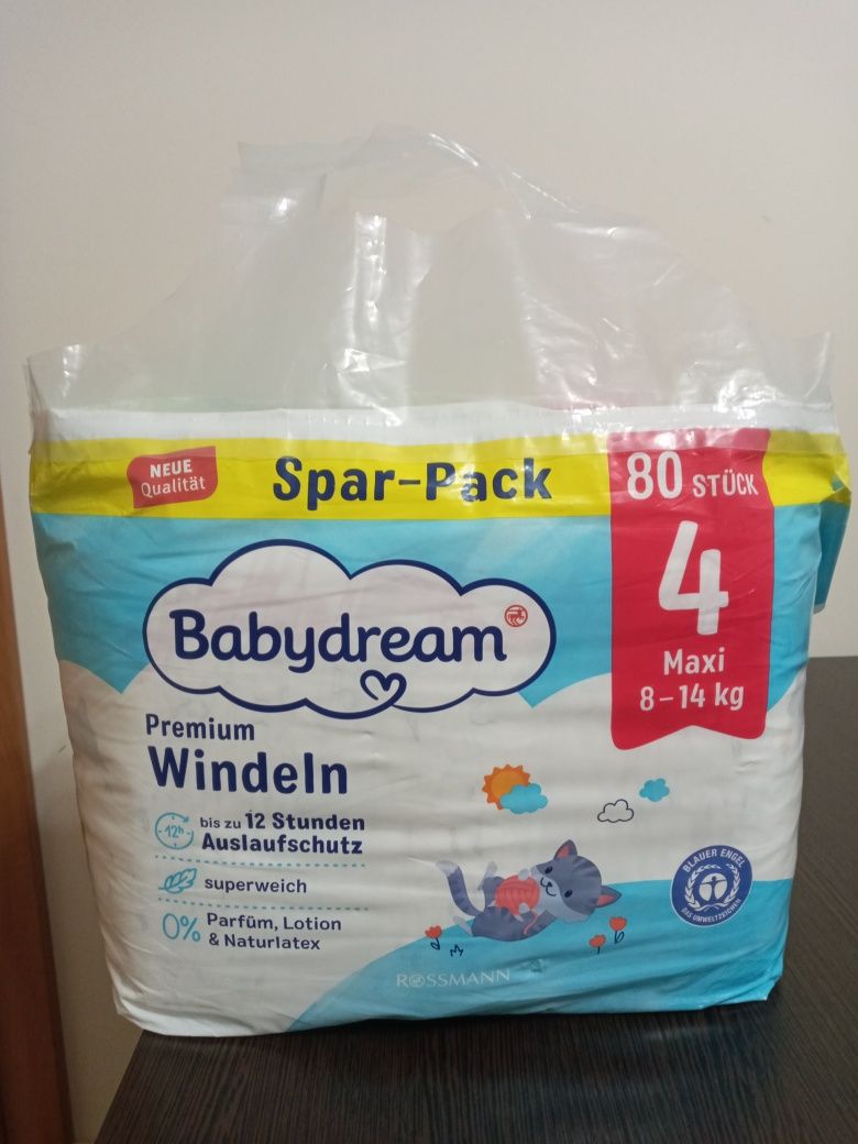 Памперси Babydream 80 шт, розмір 4.