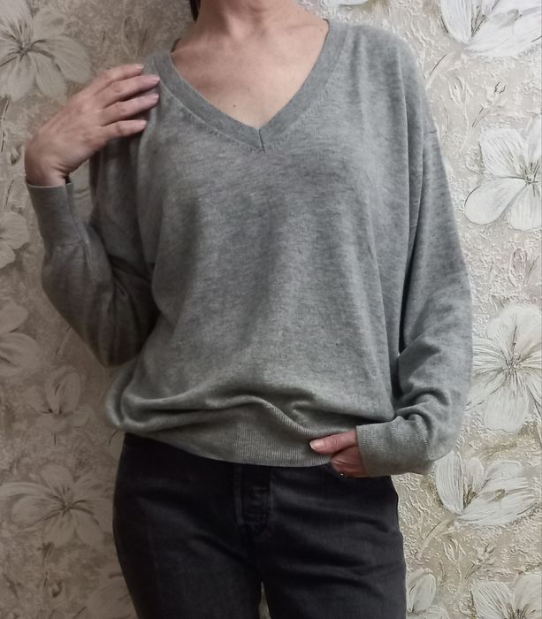 H&m шерстяной пуловер свободного фасона, С-М