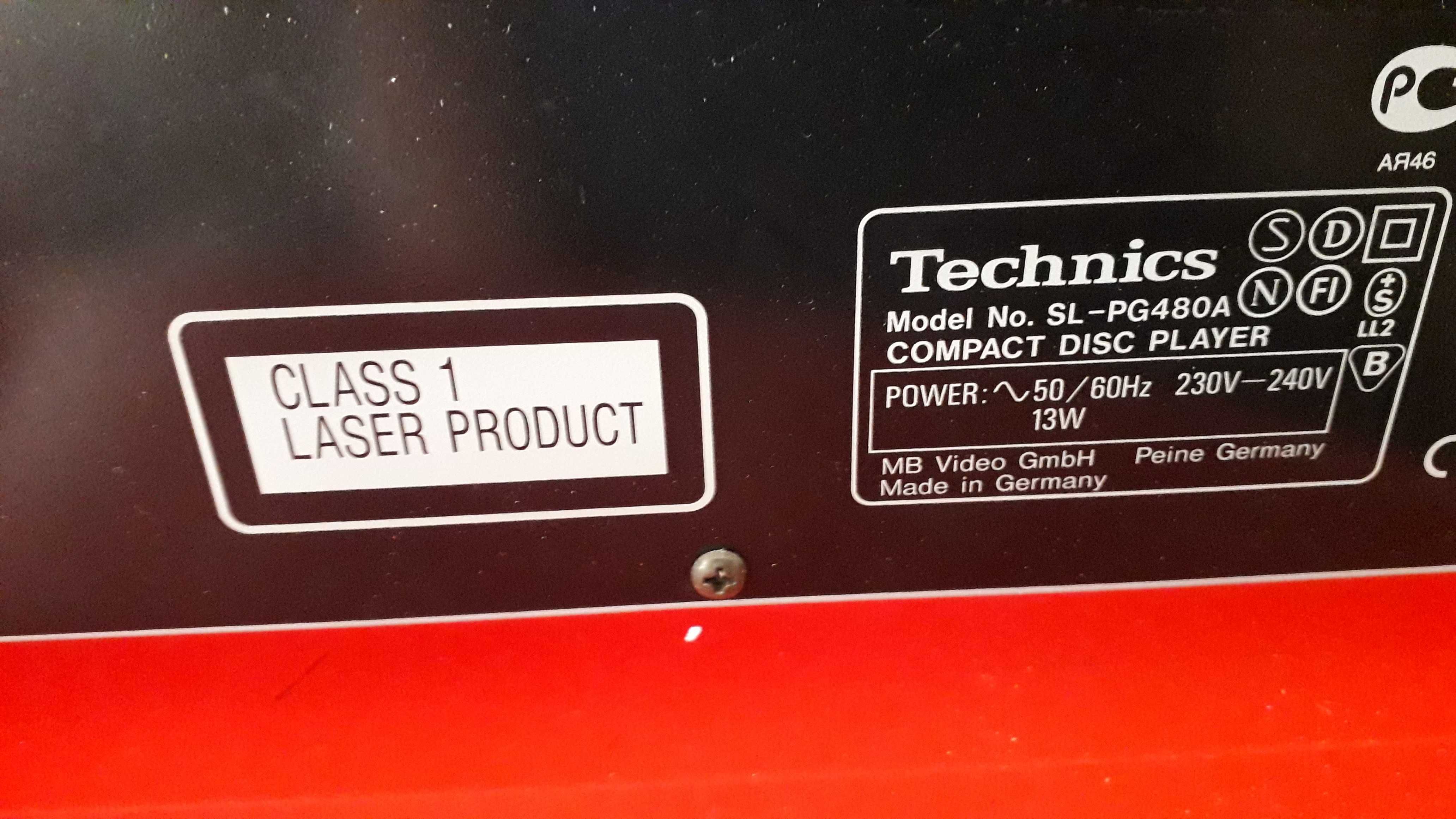 TECNICS compact disc player class 1 feito na Alemanha