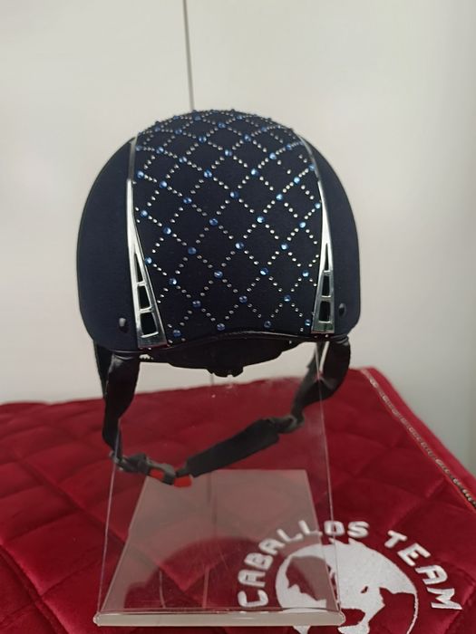 55;56;57 Kask jeździecki S-M KnightsBridge granatowy