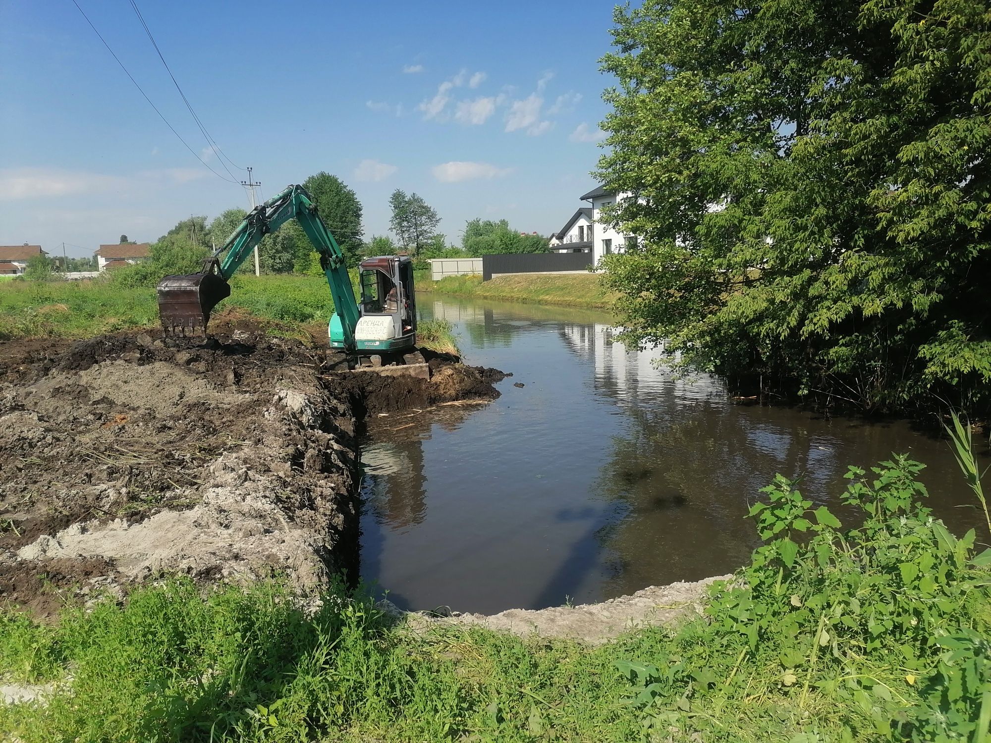 Услуги Оренда Послуги ескаватора міні  чистка озер ставків річок.