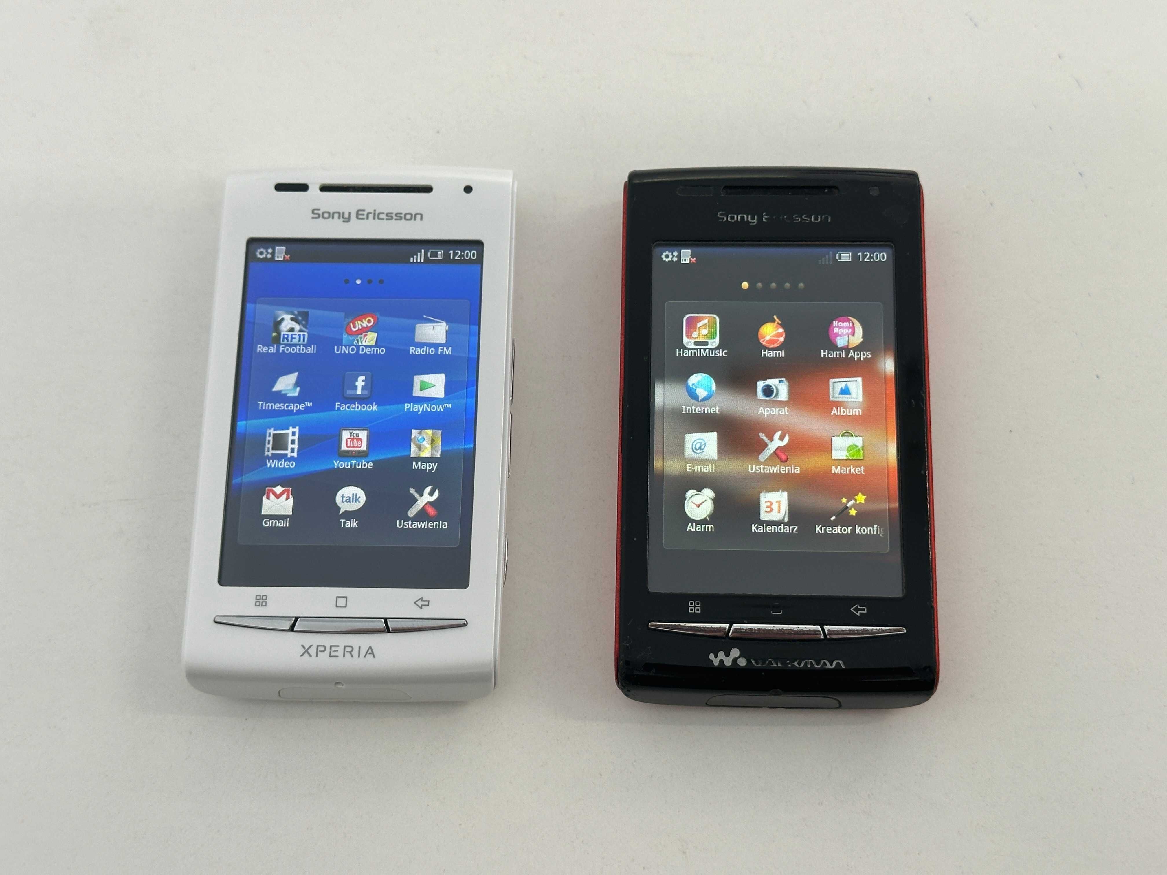 2x Sony Ericsson: W8 Walkman + Xperia X8 sprawne, bez blokad, UNIKAT!