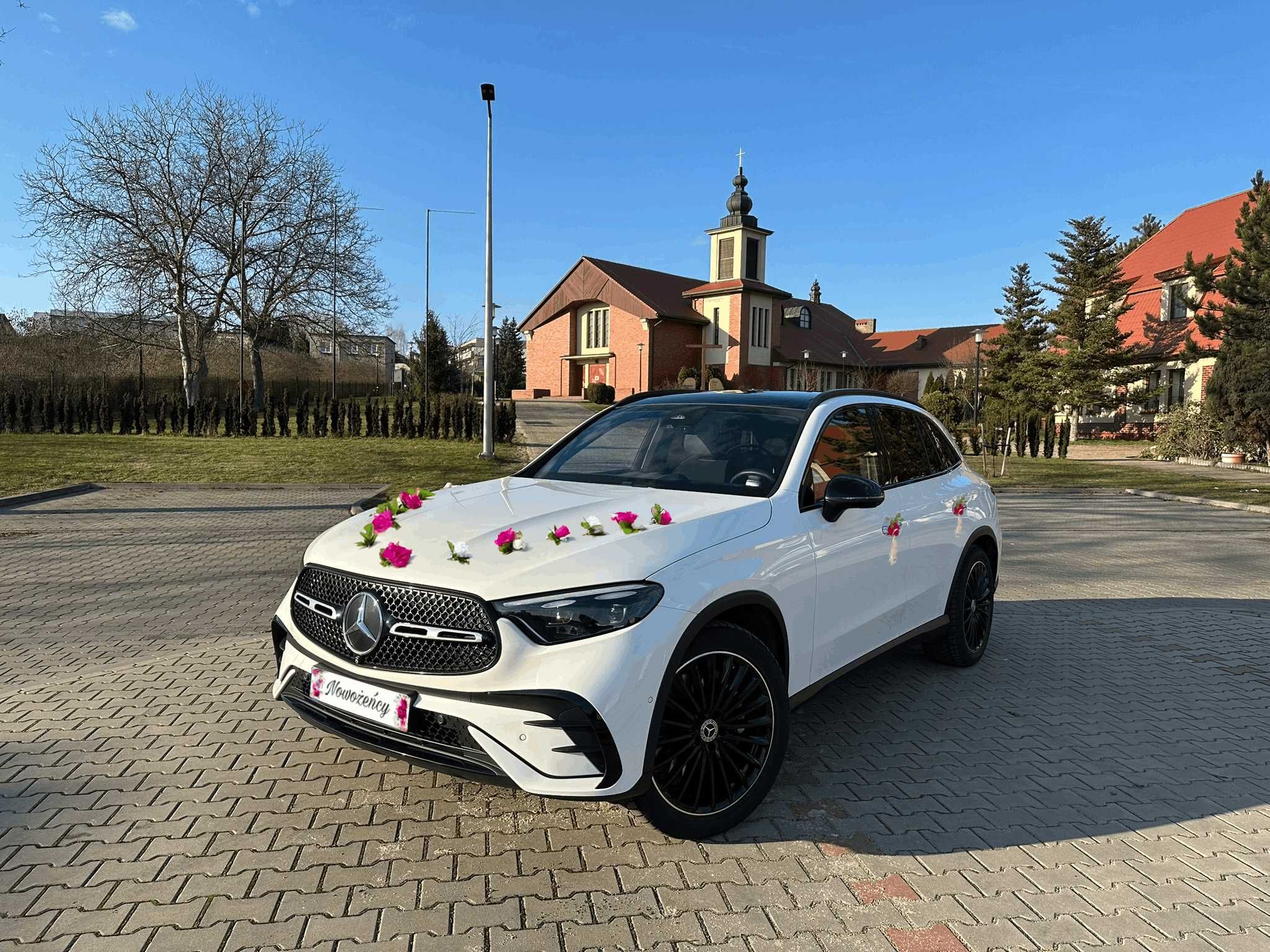 Auto do ślubu sesje | MERCEDES GLC SUV + Mustang GT | samochód wynajem
