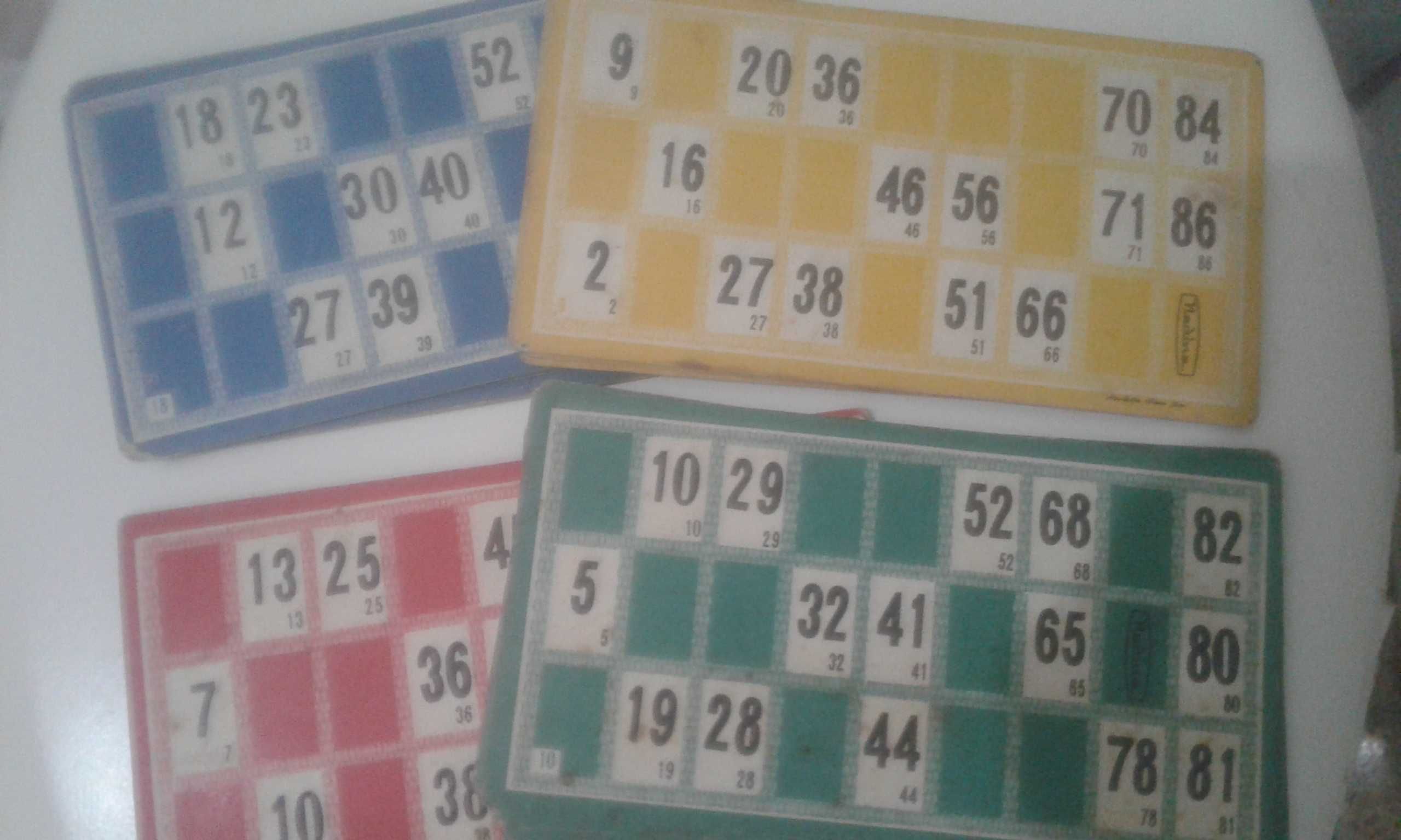 Conjunto de 20 cartoes loto da majora