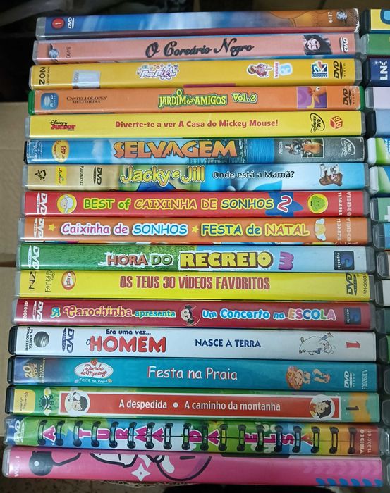 filmes formato DVD animação 120 unidades