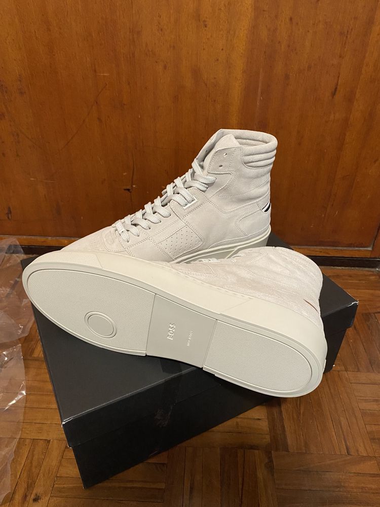 Boss Leather High-Top Trainers - Gary Hito Sd