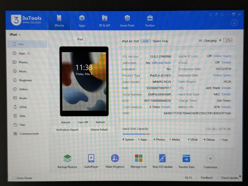 iPad Air 2 (A1567) 32GB - Cellular (LTE) - faktura VAT 23%