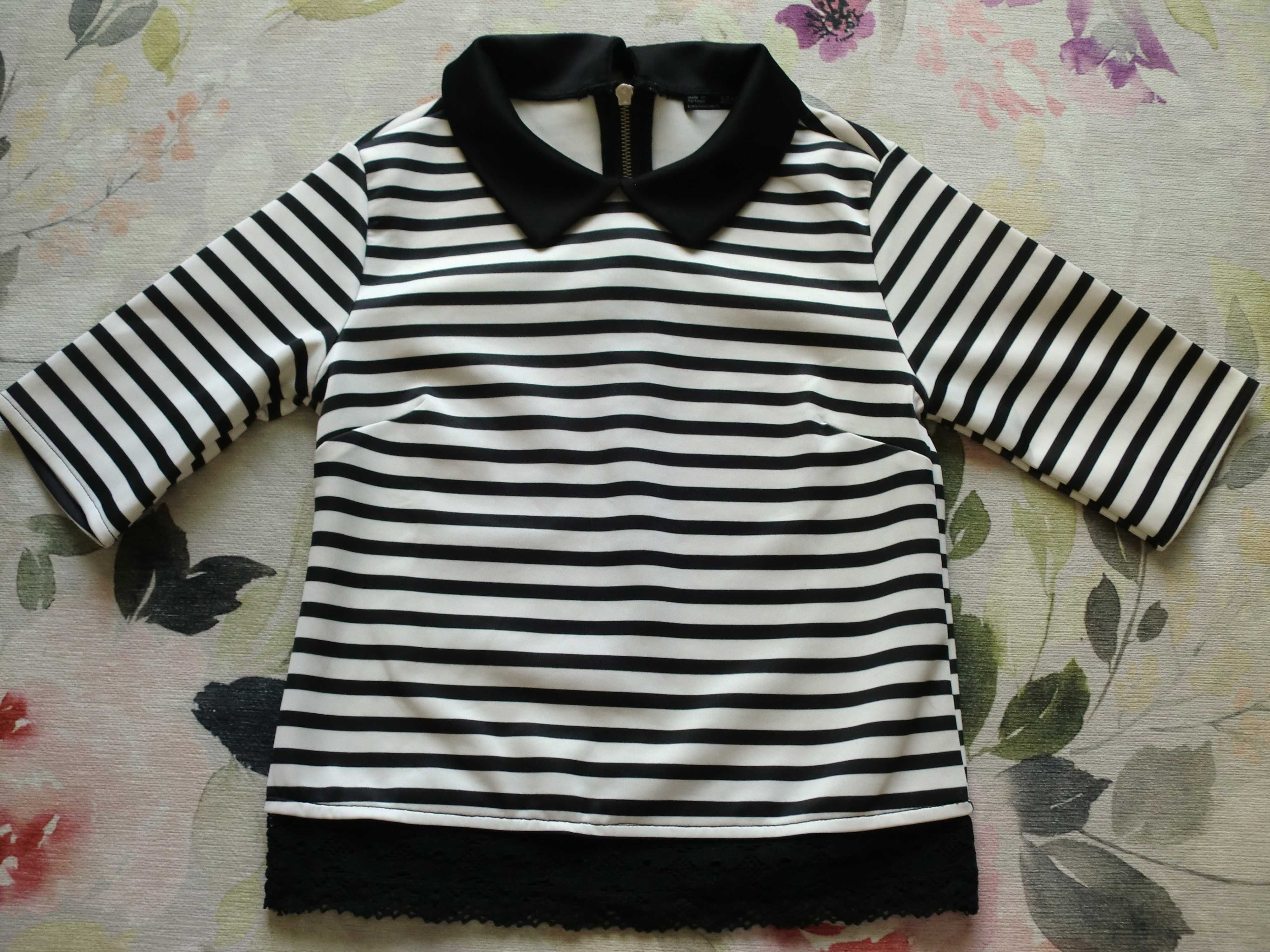 Blusa riscas Zara