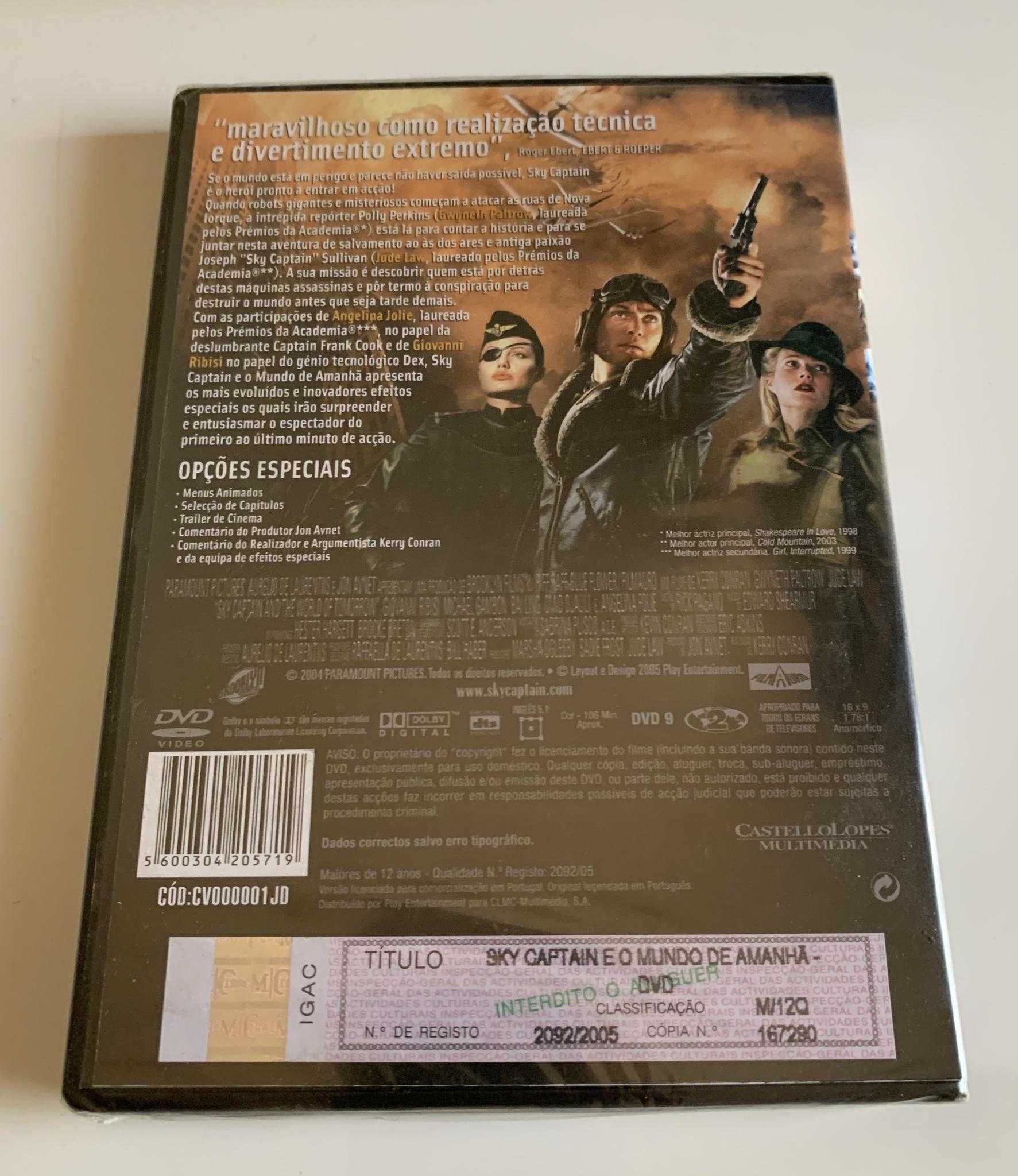 Sky Captain e o Mundo de Amanhã - DVD (selado)