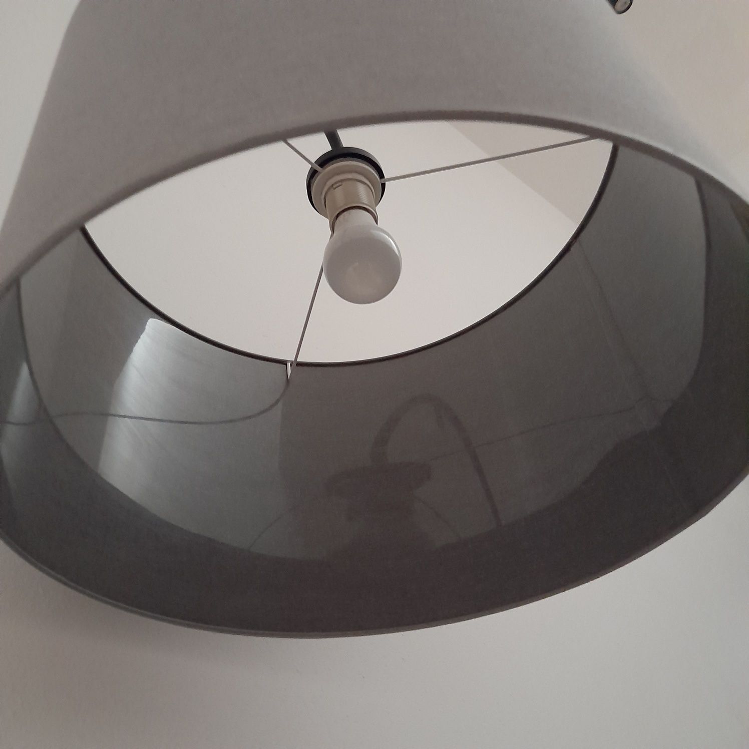 Duża lampa stojąca, szara (Novodworski 6818 Alice Gray)