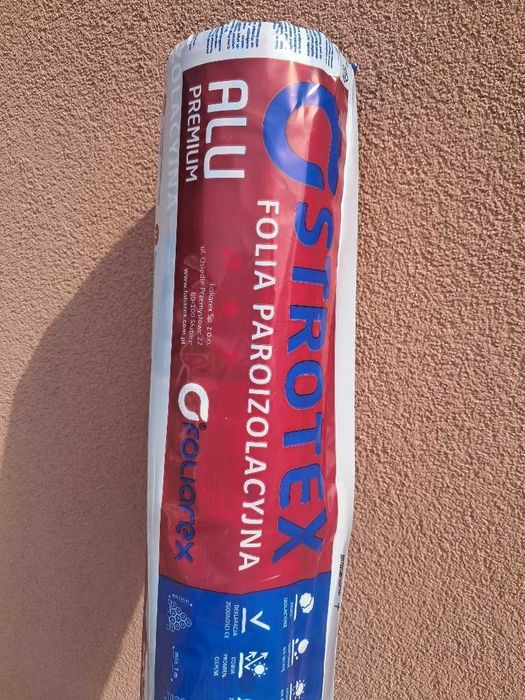 Folia paroizolacyjna aluminiowa zbrojona STROTEX AL 90, AL 150