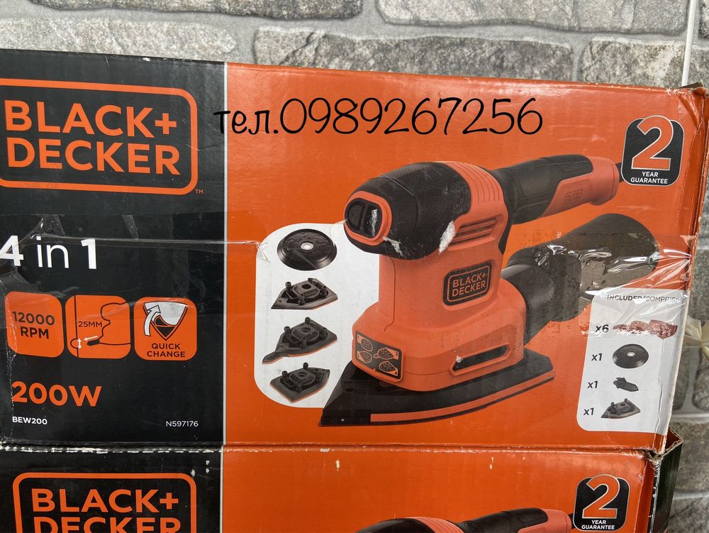 Шліфмашина вібраційна, шлифмашинка,шліфмаинка Black&Decker з АНГЛІЇ