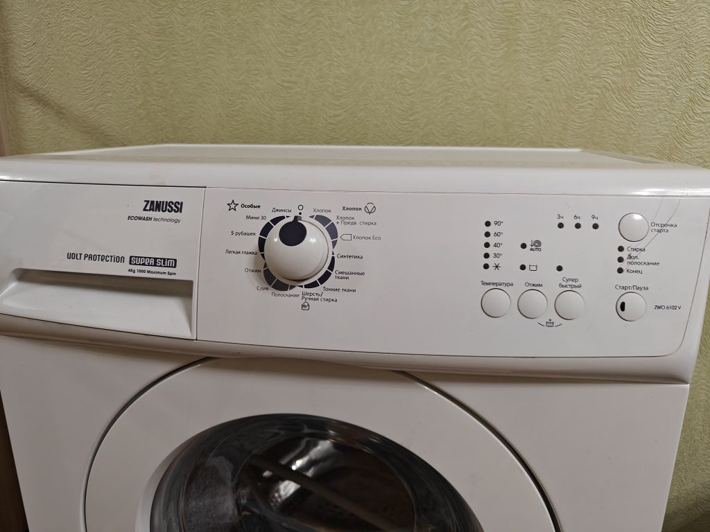 Компактная стиральная машина Zanussi ZWO 6102V