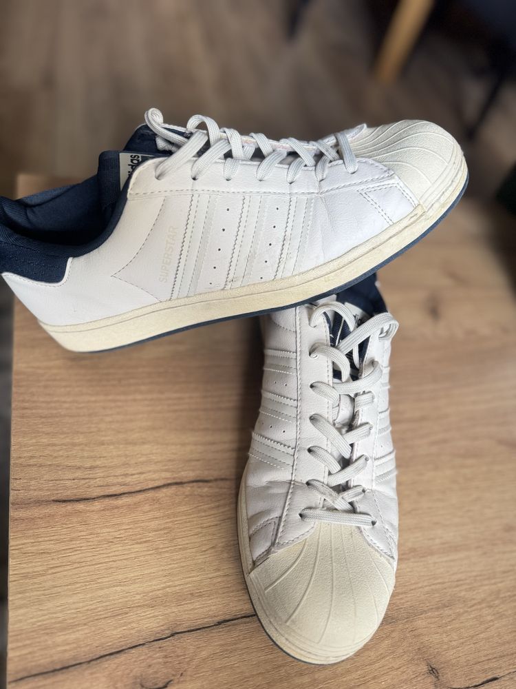 Adidas Superstar - Sneakersy niskie - białe rozm. 44, 28 cm