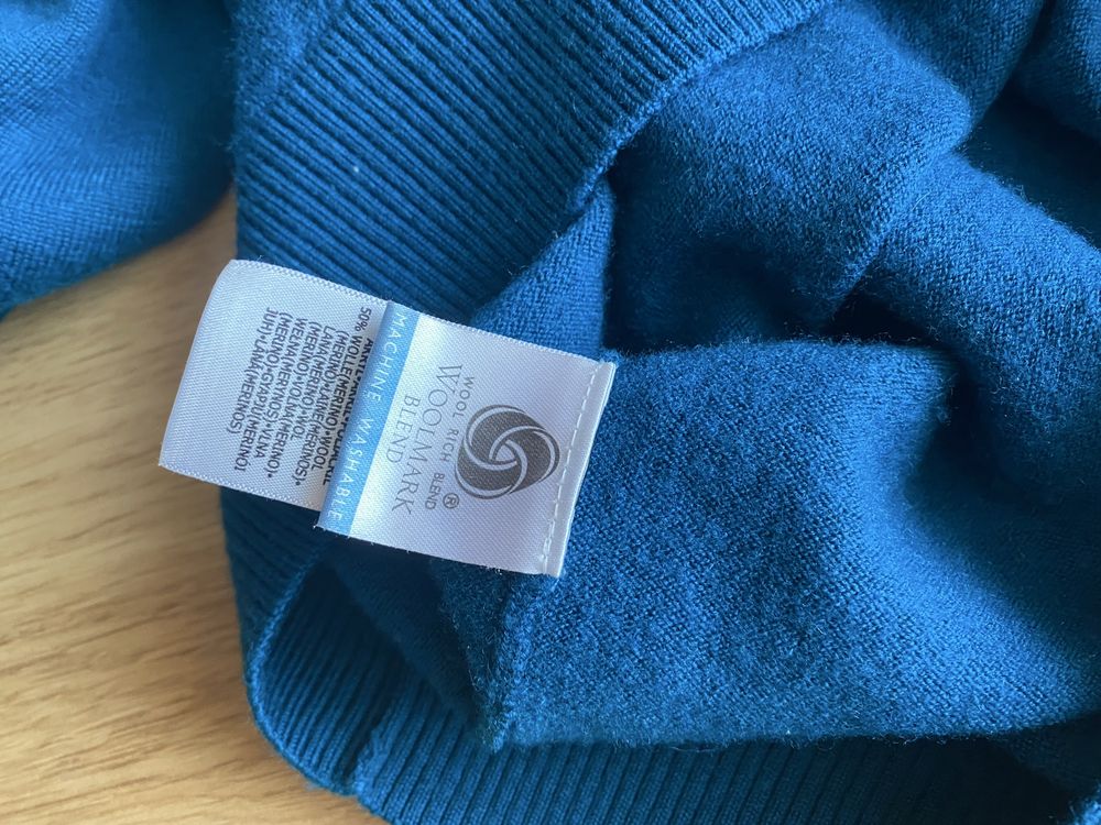 Sweter welniany Woolmark Blend,  tunika z alpaką