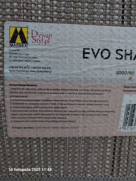 Dywanik szary 120x160