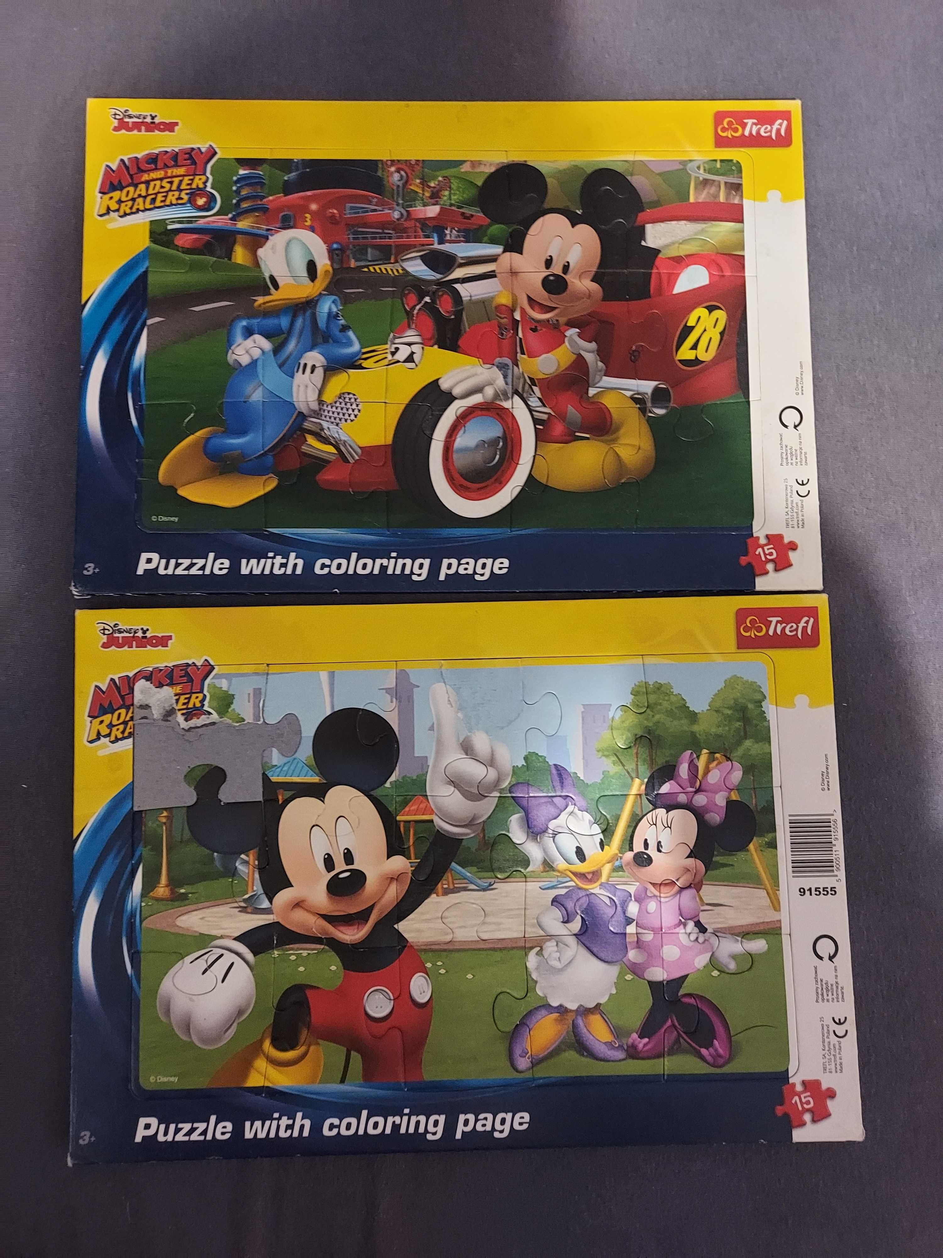 Puzzle w ramce Myszka Mickey 2 obrazki