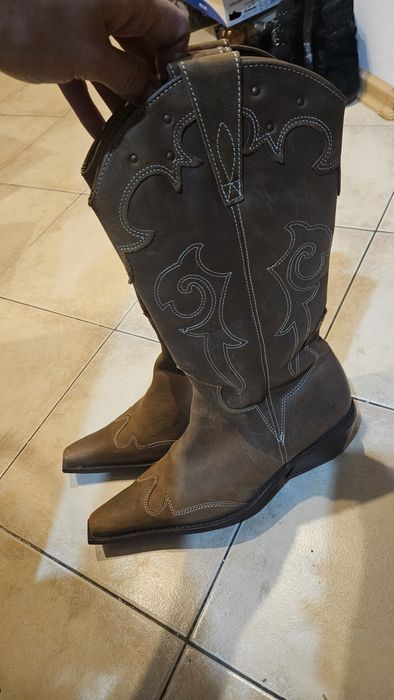 Козаки зимові шкіра 40р.