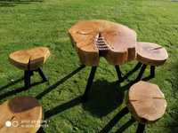 Piękny Zestaw - stolik kawowy i krzesła