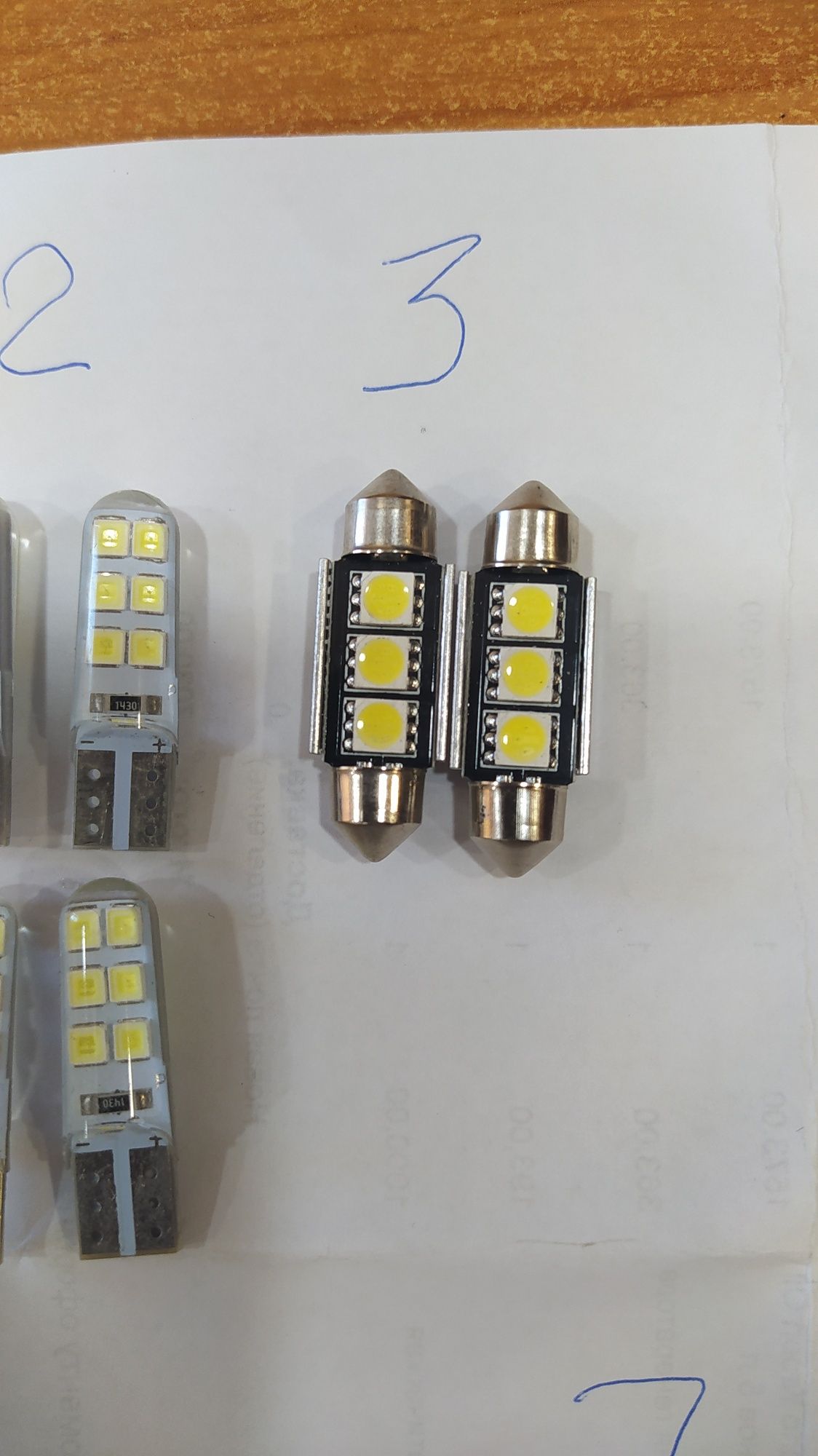 Лампочки led t10, P21/5, c5w