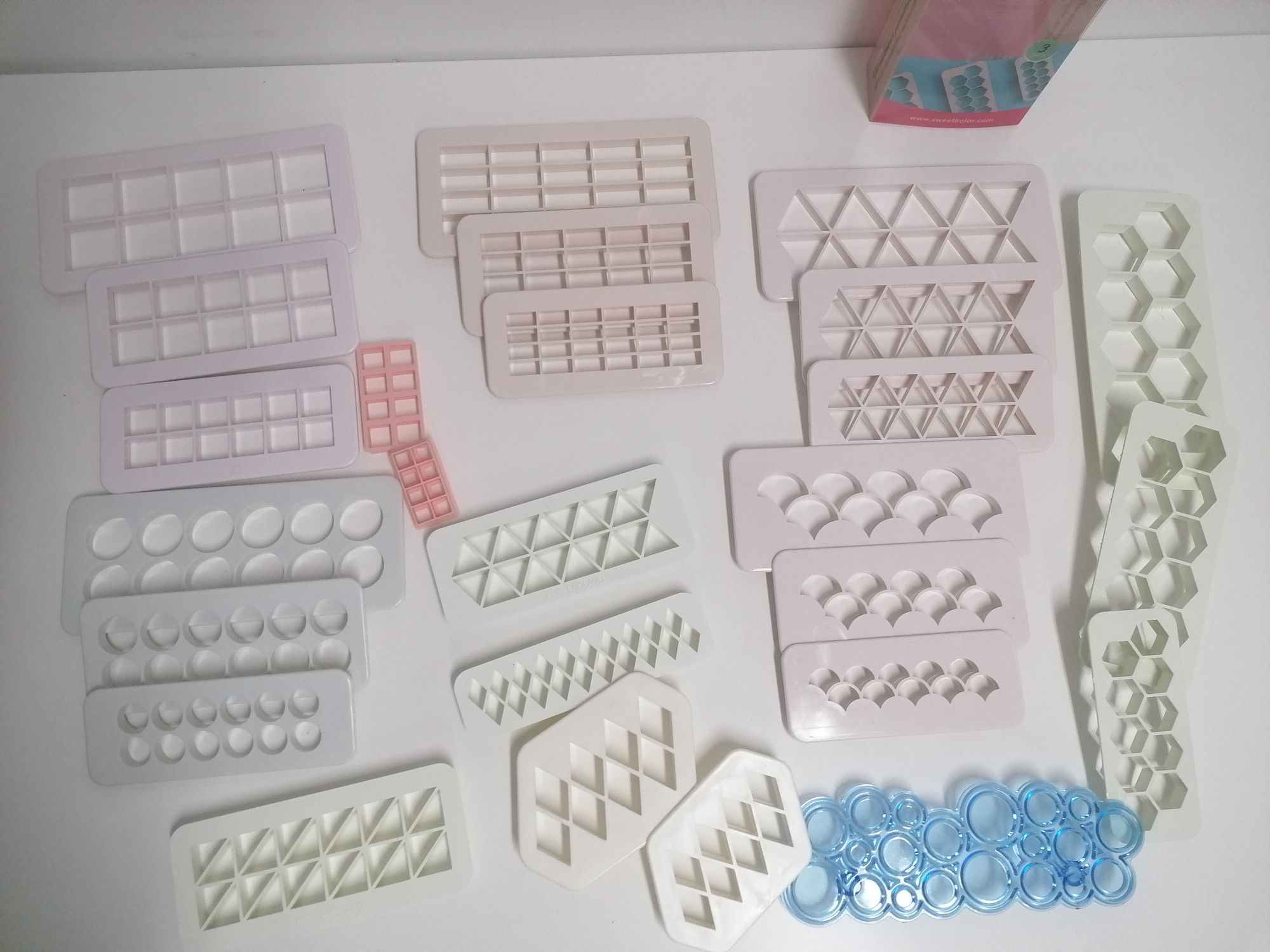 Conjunto cortadores formas geométricas para cake design