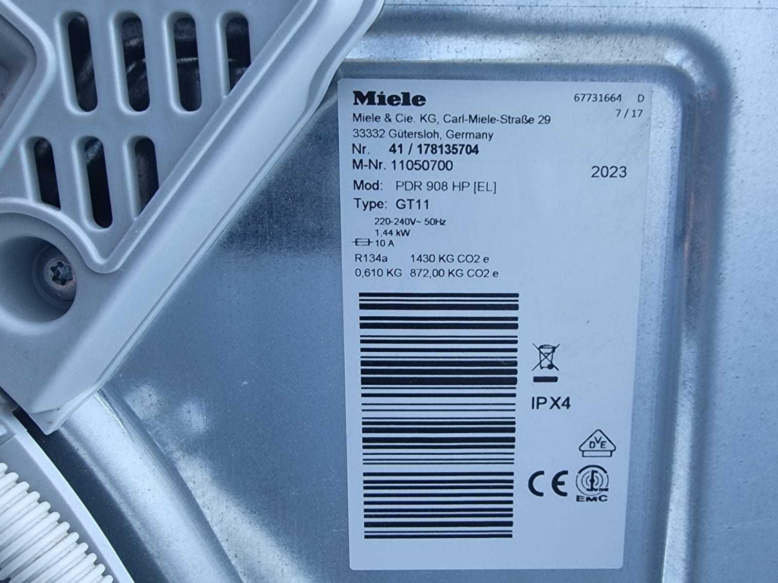 Zestaw Miele Professional. Pralka PWM 906 + suszarka PDR 908. Jak nowe