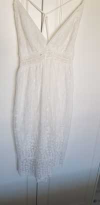 Sukienka koronka biała