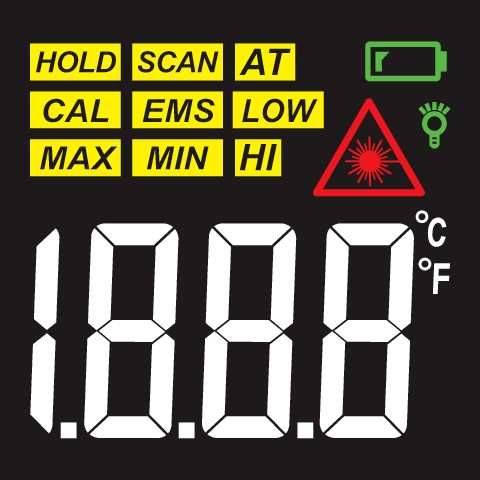 Bezkontaktowy TERMOMETR pirometr na podczerwień -50C +600C - DOKŁADNY