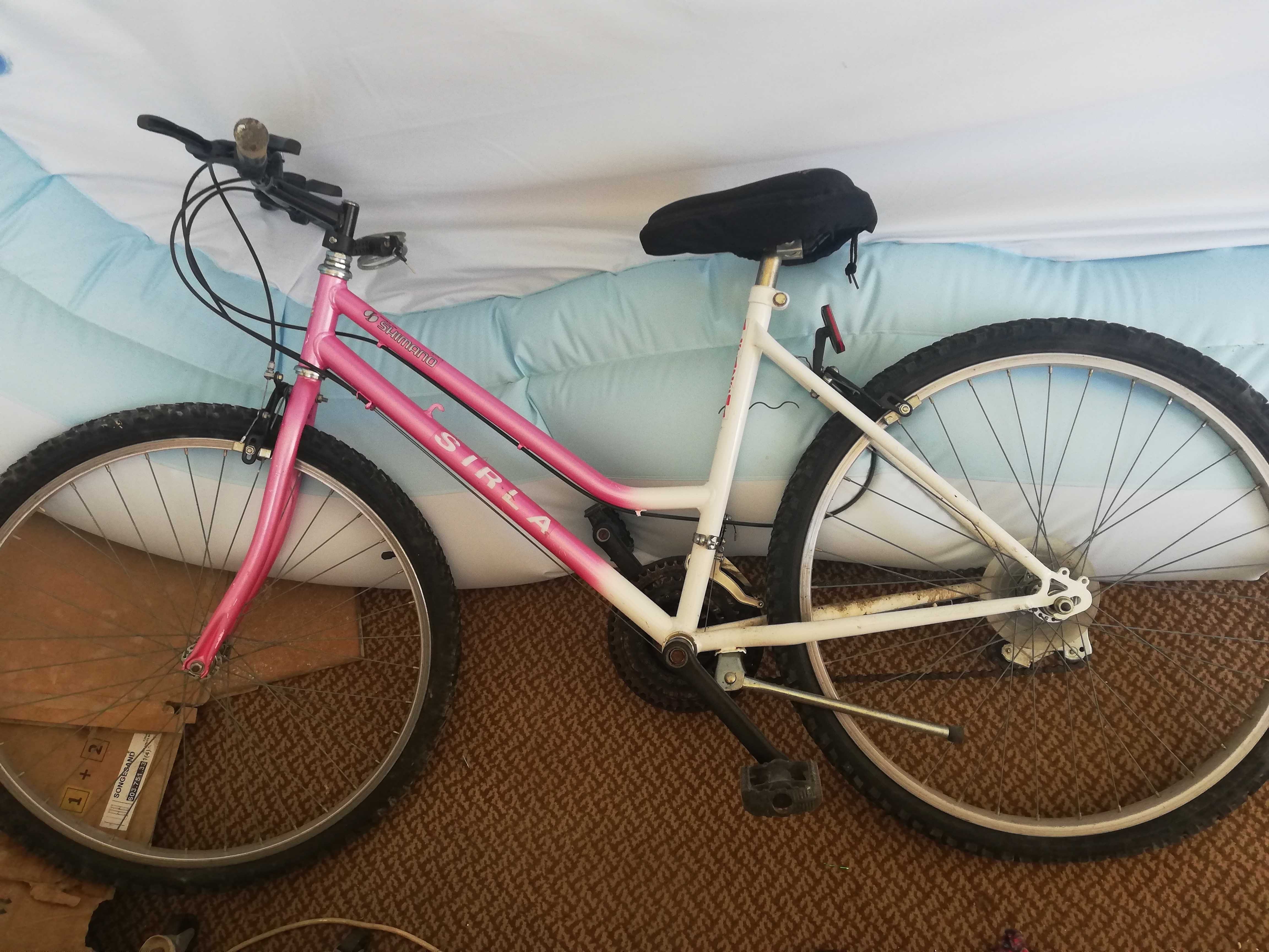 Bicicleta usada para desocupar