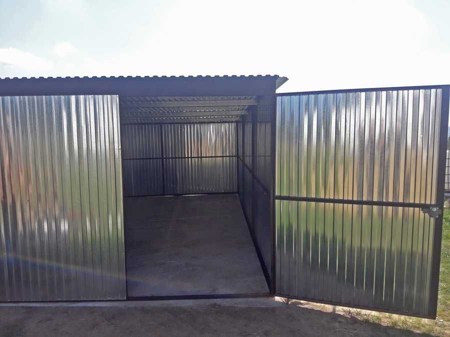 Garaż blaszany 4x6 ocynkowany I gatunek transport i montaż gratis