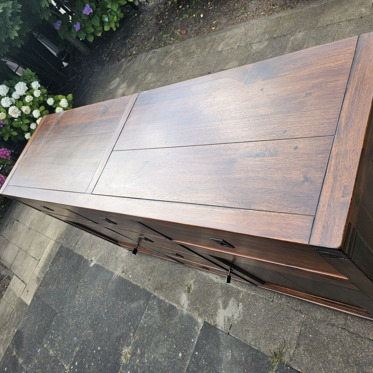 Drewniana komoda kolonialna 160x85x45