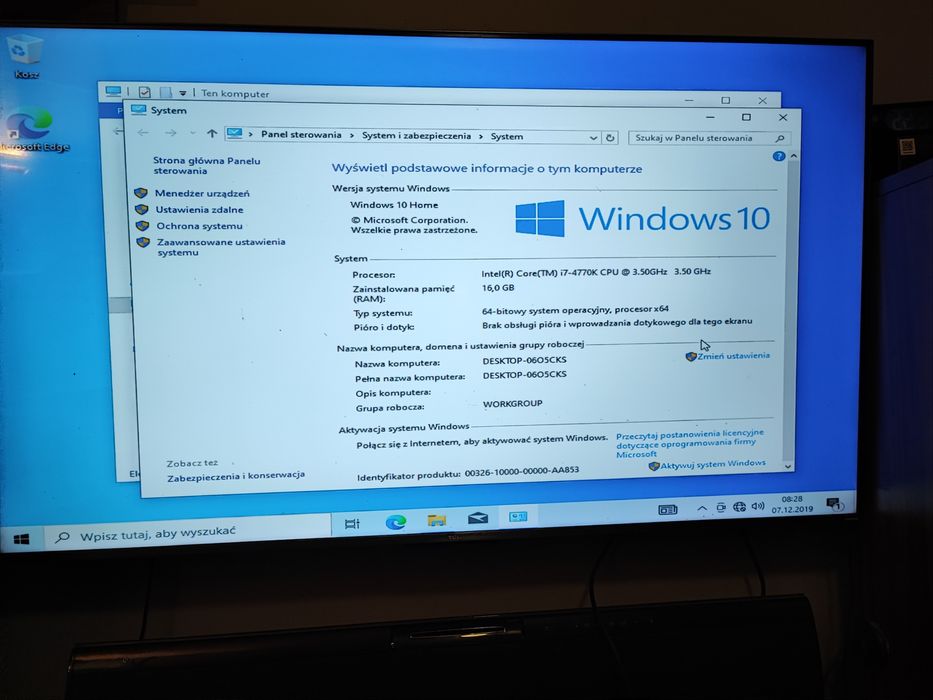 Sprzedam komputer stacjonarny