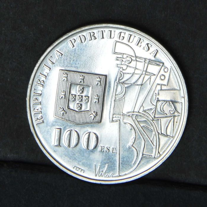 Portugal 100 escudos 1987 - prata - olx X10388