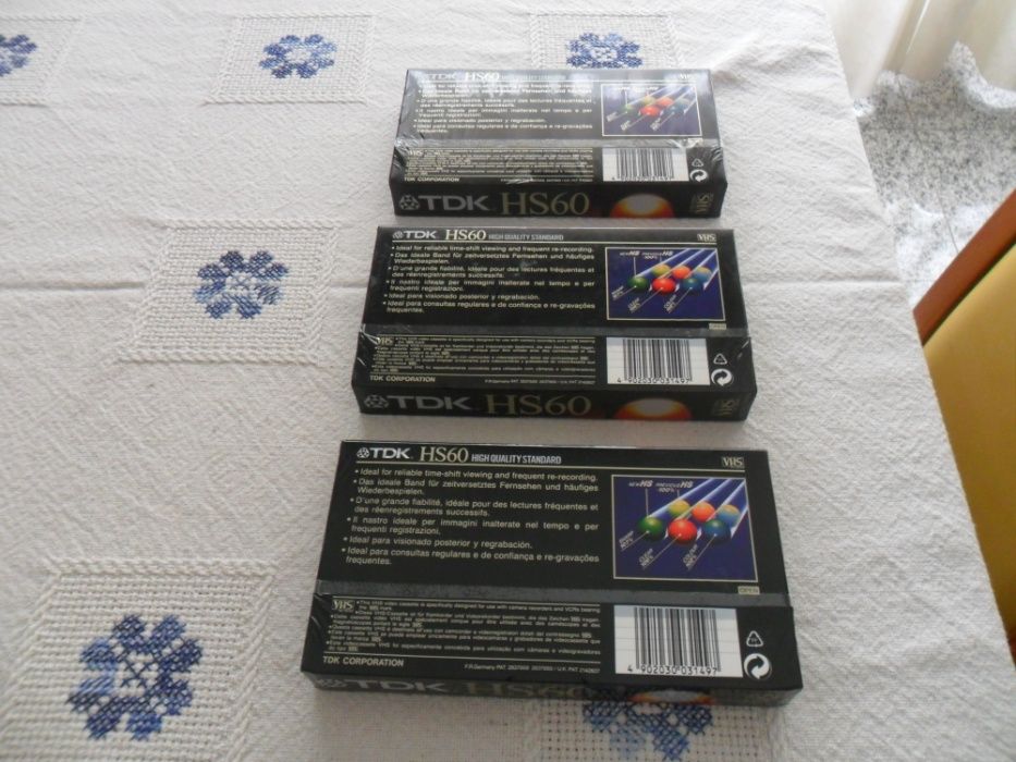 Cassetes VHS TDK