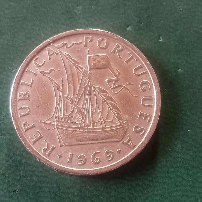 moeda 5.00 cupro -niquel 1969
