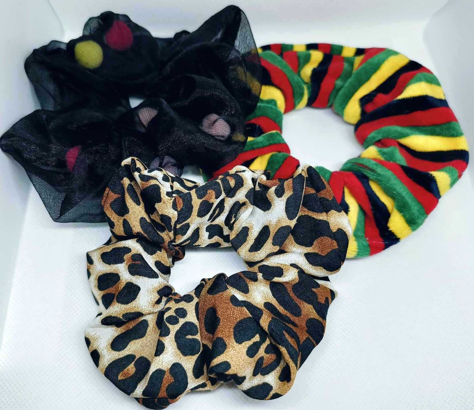 Duży zestaw, damskie akcesoria do włosów gumki, frotki, scrunchie